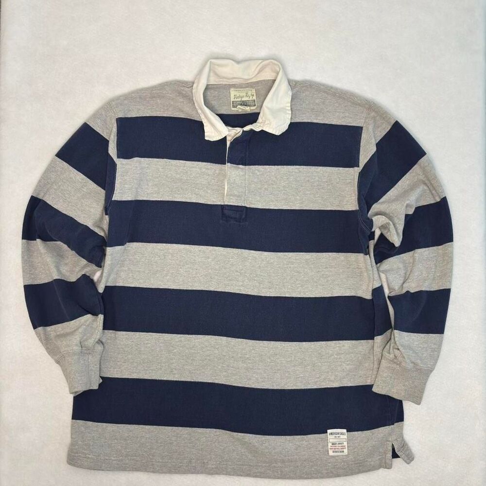 American-eagle-outfitters Men's Blue and Navy Shirt
